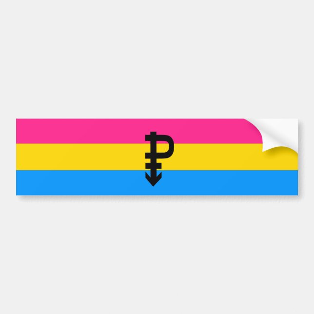 Calcomanía de parachoques Pan Pride (Frente)