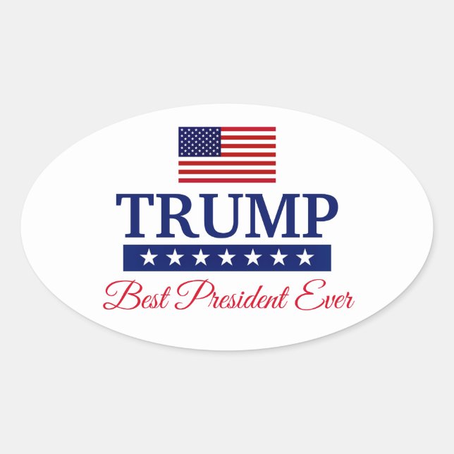 CALCOMANÍA DE PARACHOQUES TRUMP MEJOR PRESIDENTE D (Anverso)