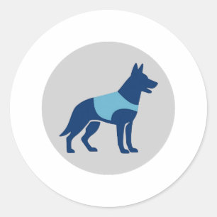 Calcomanía de perro de la unidad K9 de la policía