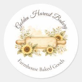 Calcomanía de productos horneados de Golden Harves