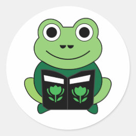 calcomanía de rana cortada