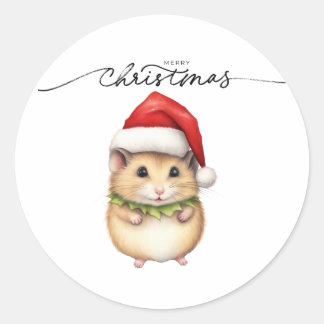 CALCOMANÍA DE RATÓN NAVIDEÑO FELIZ
