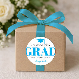 Calcomanía de regalo de graduación Simple Modern G