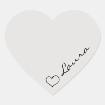 Calcomanía de regalo personalizada con nombre en l