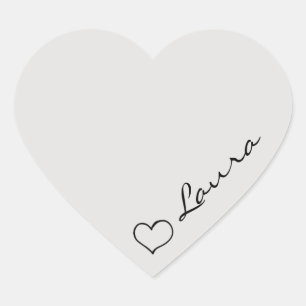 Calcomanía de regalo personalizada con nombre en l