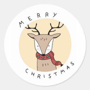 CALCOMANÍA DE RENO DE NAVIDAD FELIZ