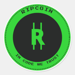 Calcomanía de RipCoin: Confiamos en el Código