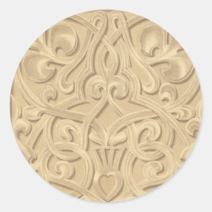 Calcomanía de Rollo Dorado Ornamentado