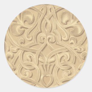 Calcomanía de Rollo Dorado Ornamentado