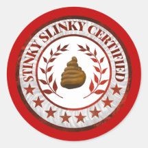 Calcomanía de RV certificada Stinky Slinky