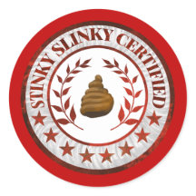 Calcomanía de RV certificada Stinky Slinky