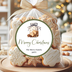 Calcomanía de sello de nombre de familia de Navida