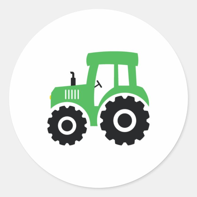 Calcomanía de sello de tractor de granja Favor de  (Anverso)
