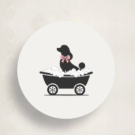 Calcomanía de sello para móvil elegante de peluque