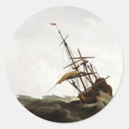 Calcomanía de Sobre de Barco Náutico de Dinero Ant