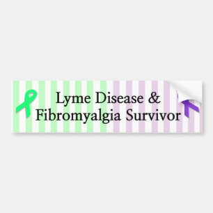 Calcomanía de sobreviviente de enfermedad de Lyme 