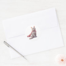Calcomanía de Super Mamá Gata Heroe – Regalo Rosa 