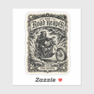 Calcomanía de Tarot de Muerte Segadora de Caminos