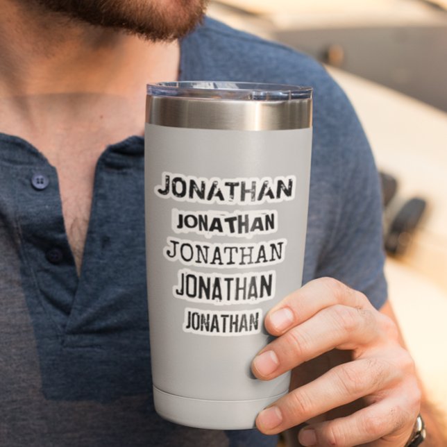 Calcomanía de taza con nombre personalizado para p (Subido por el creador)