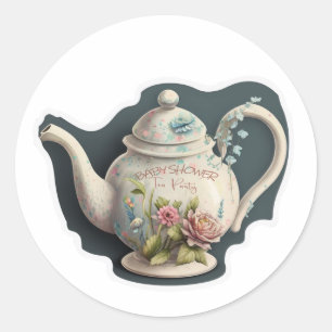 calcomanía de té para baby shower