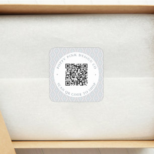 Calcomanía de tienda de código QR personalizado el