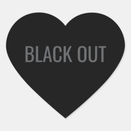 Calcomanía de tipografía - Black Out