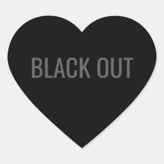 Calcomanía de tipografía - Black Out