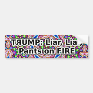 Calcomanía de Trump mentiroso mentiroso pantalones