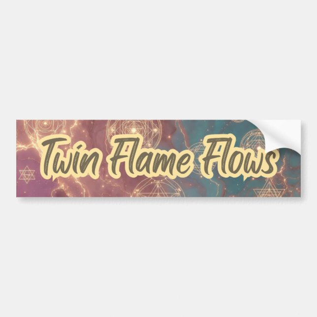 Calcomanía de Twin Flame Flows (Frente)
