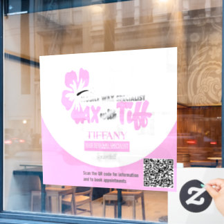 Calcomanía de ventana clara de Wax con Tiff