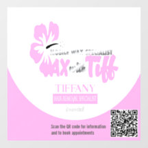 Calcomanía de ventana clara de Wax con Tiff