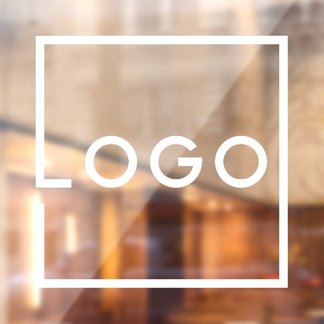 Calcomanía de ventana con logotipo de negocio pers (Hoja 2)