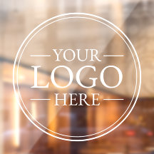 Calcomanía de ventana con logotipo empresarial per