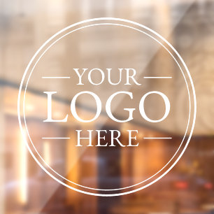 Calcomanía de ventana con logotipo empresarial per