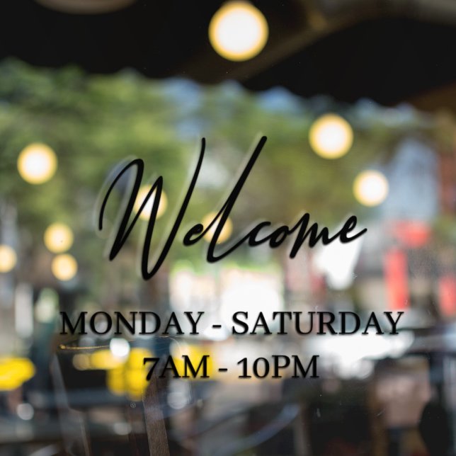 Calcomanía de ventana de bienvenida de tienda mode (Subido por el creador)