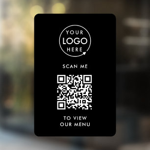 Calcomanía de ventana de código QR Signo de calc