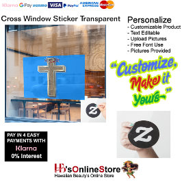 Calcomanía de ventana de fondo azul