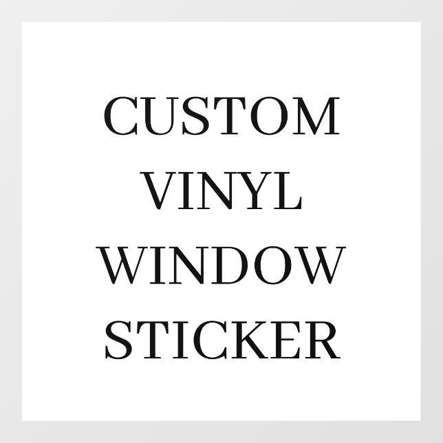 Calcomanía de ventana de vinilo personalizada | Ag (Hoja)