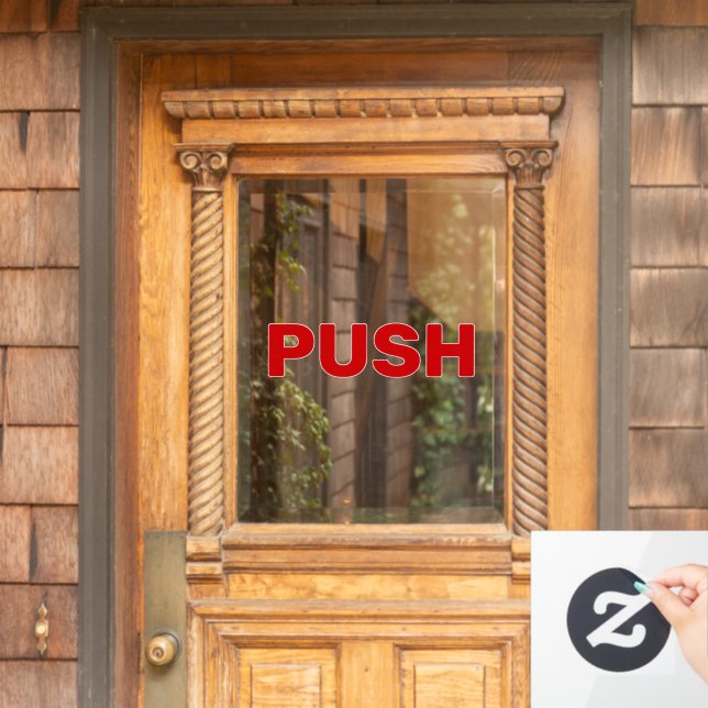 Calcomanía de ventana empujable de diseño personal (Puerta de casa)