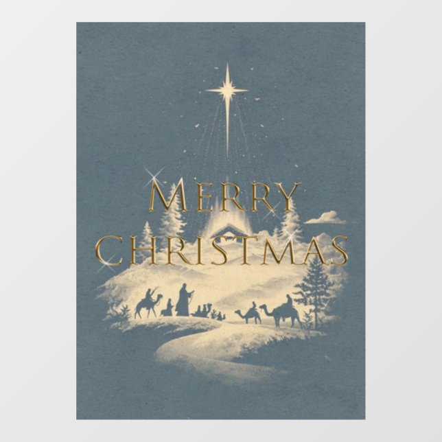Calcomanía de ventana Navidad  (Hoja)