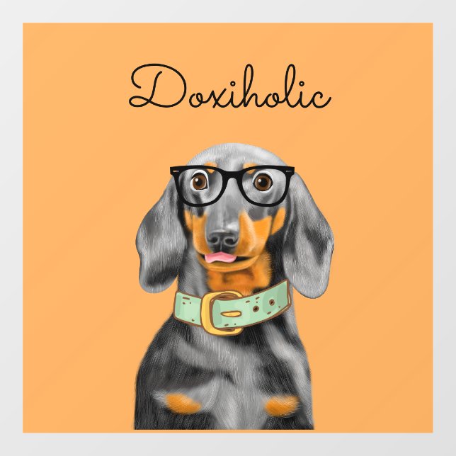 Calcomanía de ventana para hombre de negocios Dach (Hoja)