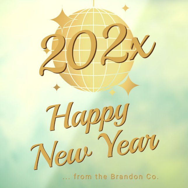 Calcomanía de ventana personalizada Feliz Año Nuev (Subido por el creador)