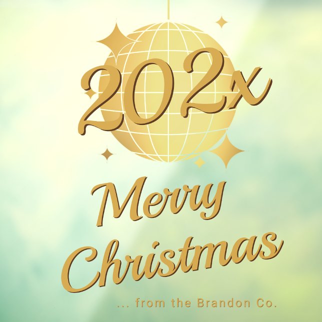 Calcomanía de ventana personalizada Feliz Navidad  (Subido por el creador)