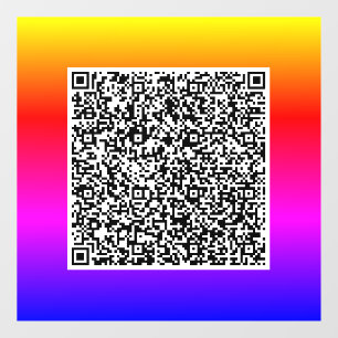 Calcomanía de ventana promocional de código QR per