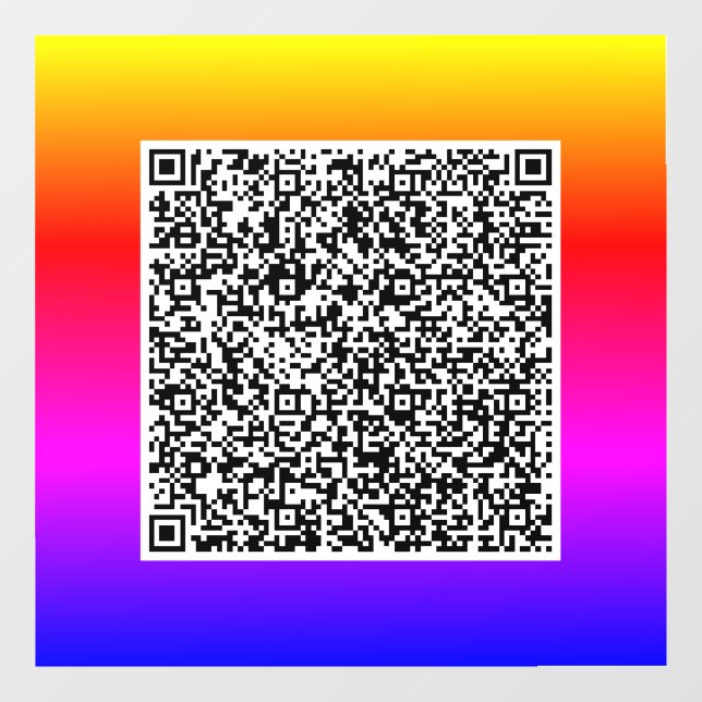 Calcomanía de ventana promocional de código QR per (Hoja)