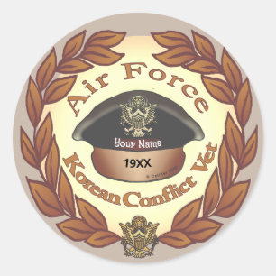 Calcomanía de veterano de la Fuerza Aérea en el co