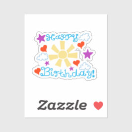 Calcomanía de vinilo cortada a medida