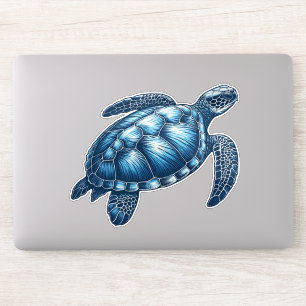 Calcomanía de vinilo cortada a medida de tortuga m