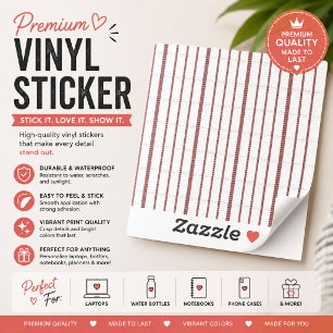 Calcomanía de vinilo cortada personalizada