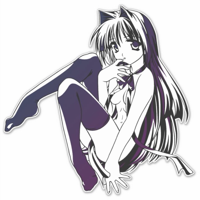 Calcomanía de vinilo cortado a medida (Anverso)